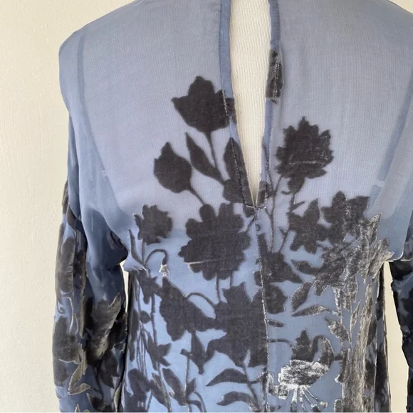 Johnny Was/ For love&Liberty Sheer Velvet Floral Dress